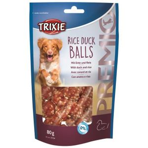 FRIANDISE TRIXIE Rice Duck Balls Premio - Pour chien - 80g