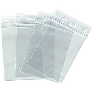 pochettes sacs plastique transparents qualité pro Lot 50 Sachets ZIP 100x150 
