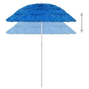 PARASOL Parasol de plage Hawaii Bleu 180 cm 