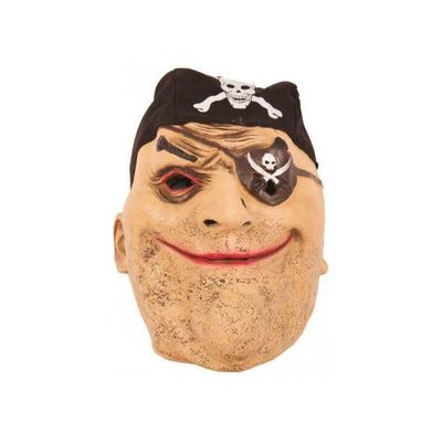 Grande Tête De Carnaval Pirate Corsaire – Masque XXL En Plastique, 45 Cm, Multicolore