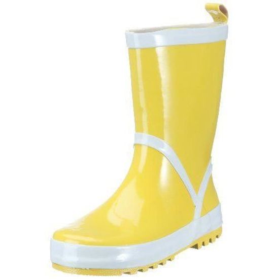 Playshoes uni 184310 mit Reflektorstreifen, Bottes mixte - Jaune-TR-A-4-23, 22-23 EU - 184310-12/22/23 Cdiscount Chaussures