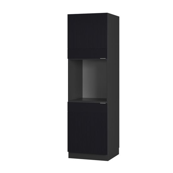 Meuble Pour Four Intégré Fame-Line 60 Cm - Chêne De Force Doré/Anthracite - À Monter Soi-même - 6