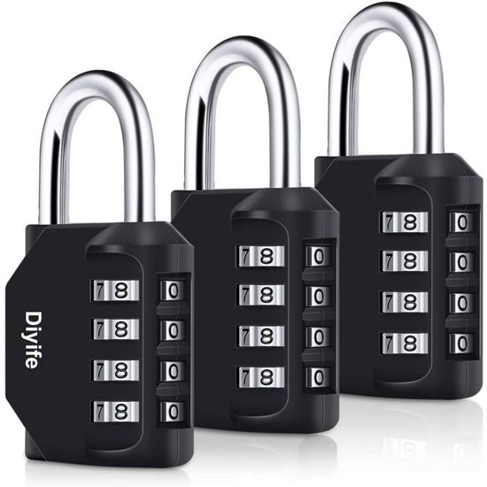 Cadenas à Code 4 Chiffres Lock & Lock – Pour Casier, Bagage, Salle De Sport