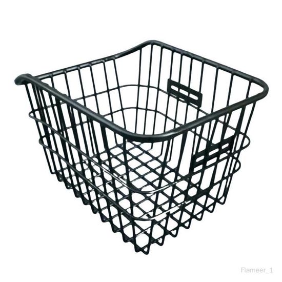 Panier Arrière Pliable PartyKindom – 37x27x20 Cm, Acier, Compatible Multi-vélos, Réfléchissant