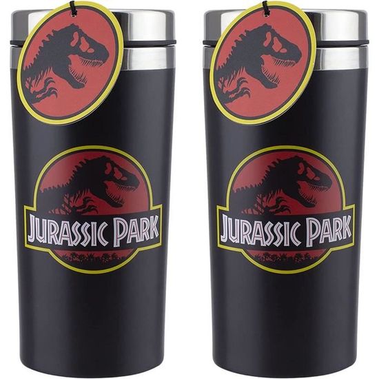 Lot De 2 Tasses Isothermes Voyage 510ml - Acier Inox 316 - Double Paroi - Garde Chaud 6h/Froid 8h - Couvercle Anti-Fuite - Blanc & Noir