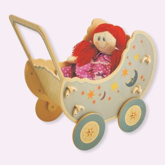 poussette poupon en bois