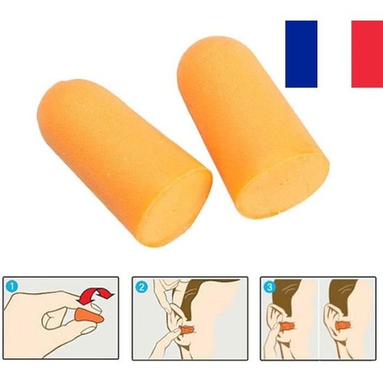 boule quies-Bouchon D/'oreille-Protection-Auditive-Anti-bruit sécurité Souple 74