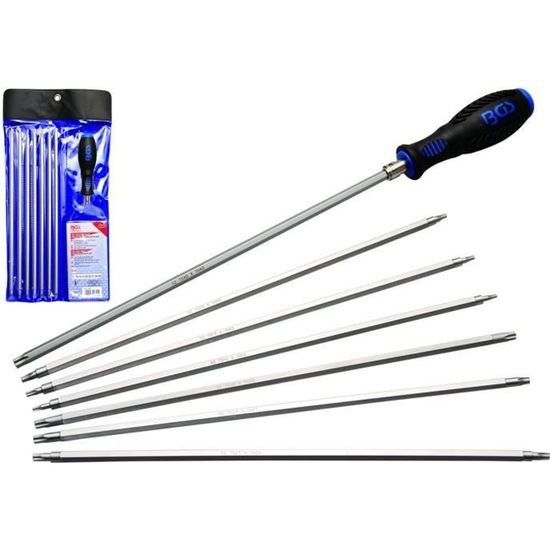 YULIN SUN Jeu De 11 Tournevis Torx Magnétiques T5 à T40 - Outils Pro Ergonomiques Pour Électronique, Vélo, Ordinateur Et Bricolage