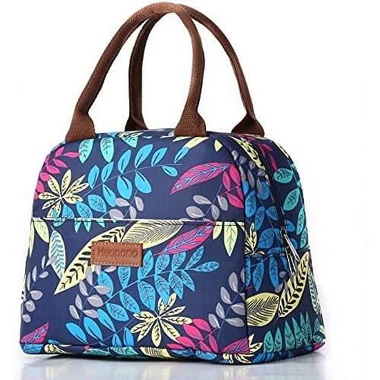 Sac Isotherme Lunch Bag 10L - Motif Fraise, Imperméable, Garde Au Chaud 3-4h - Pour Travail, École, Pique-nique