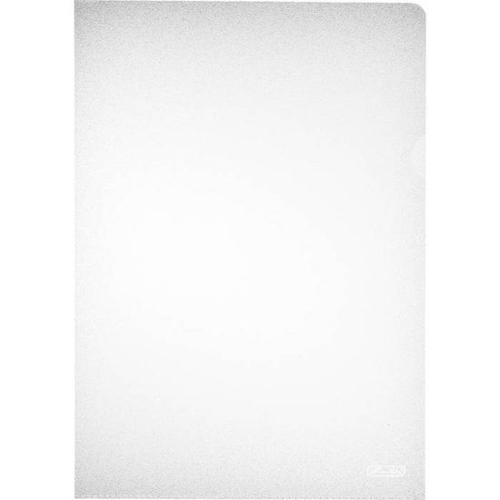 I... Herlitz Herlitz 10843753 Lot de 100 pochettes à coin en plastique grainées A4 Eco. 
