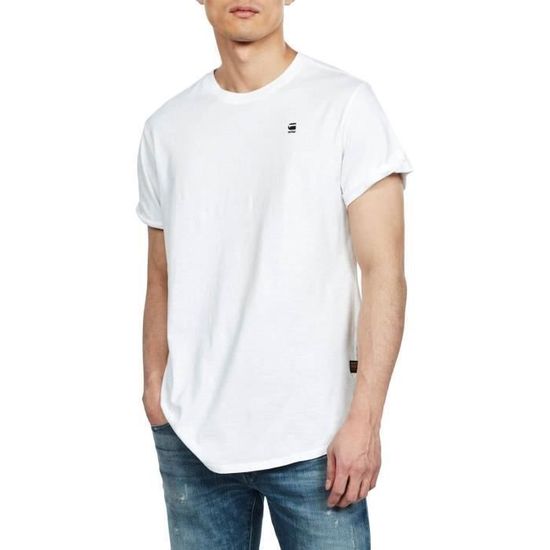 G-STAR LASH REGULAR SHORT SLEEVE - T-shirt basic - dk black gd/nero