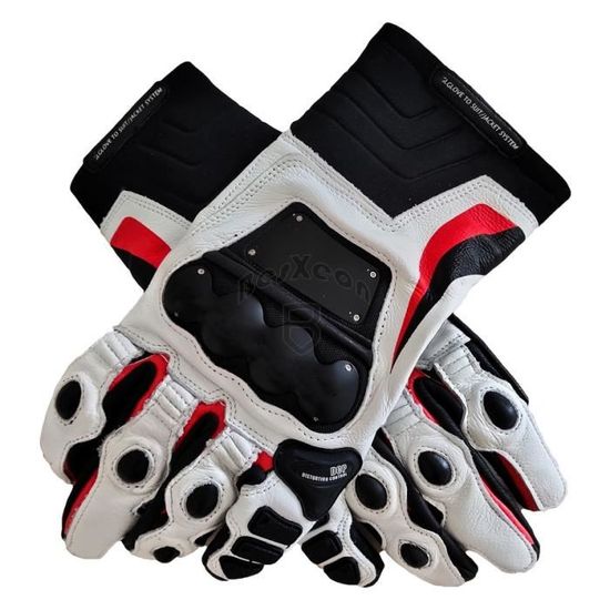 Gants De Moto En Cuir Véritable Svarog / Shanks - Style Harley Bobber, Couleur Jaune