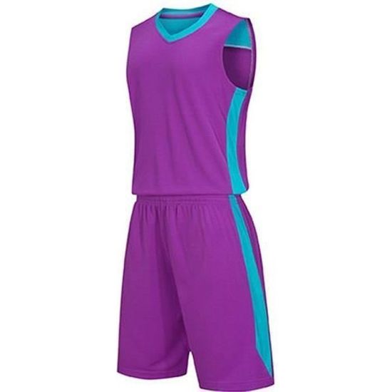 Maillot De Basket 2 Pièces – Enfant Et Adulte, Polyester Respirant, Tailles 4XS à 5XL, Pour Match Ou Entraînement