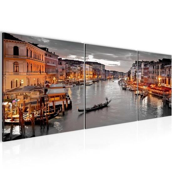 Runa art Tableau Décoration Murale Toscane Italy 120x80 cm - 3 Panneaux