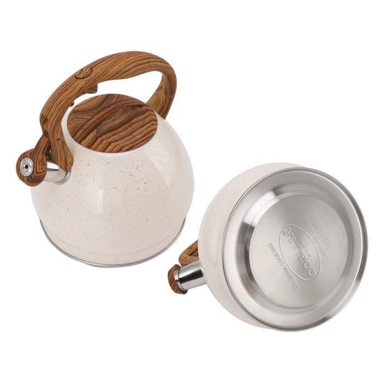 Bouilloire à Sifflement Prima 3,5L Rouge Pois - Acier Inoxydable - Neuve