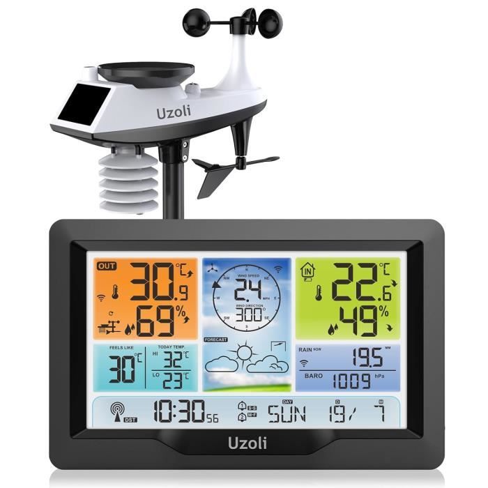 Station Météo EMOS Sans Fil - Capteur Extérieur 5-en-1 Avec Prévisions