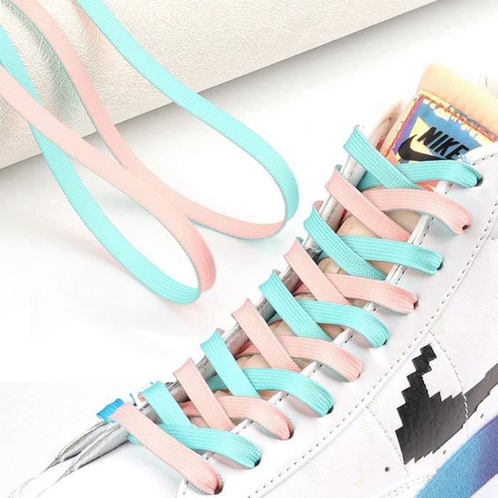 DYMHQ 2 Paires Lacet Ruban Satin Plat, Lacets De Ruban Soie De