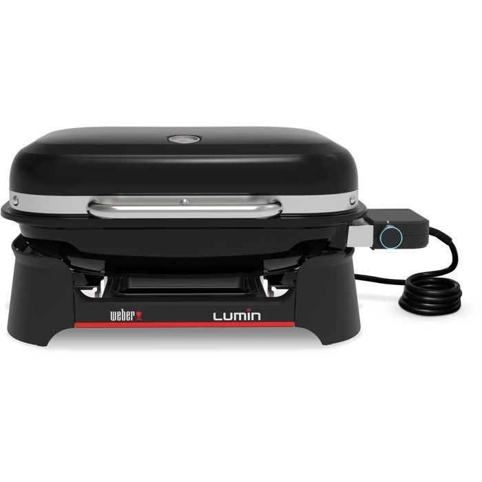 Barbecue électrique amovible Weber lumin avec plancha intégrée 8 personnes - vue 2