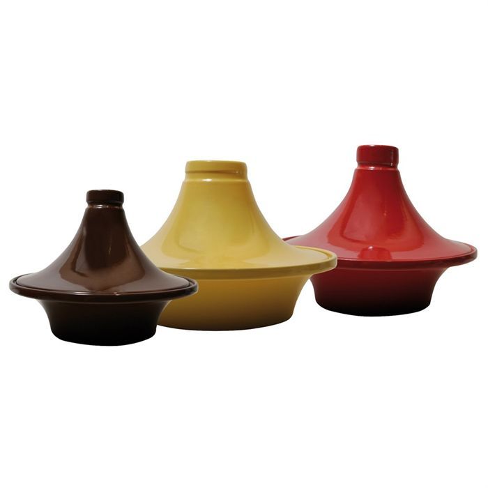 Tajine Marocain En Terre Cuite 32cm - Cocotte Traditionnelle Pour Four Et Plaque - Cuisine Santé - Rouge