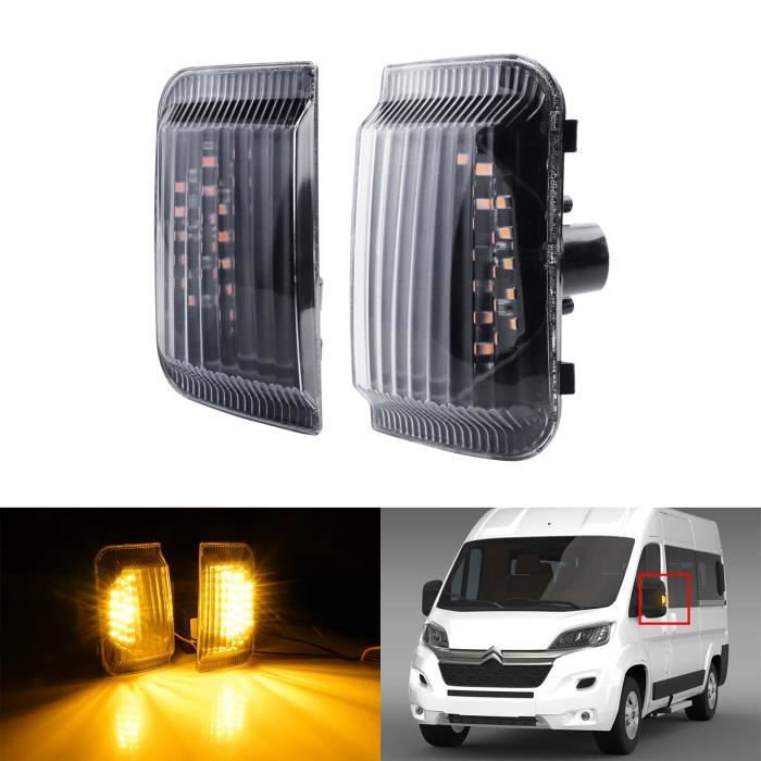 G + D LED Clignotant Miroir de Retroviseur lentille transparent Pour Fiat Ducato Autobus/Autocar 250 Citroën Jumper Camionnette