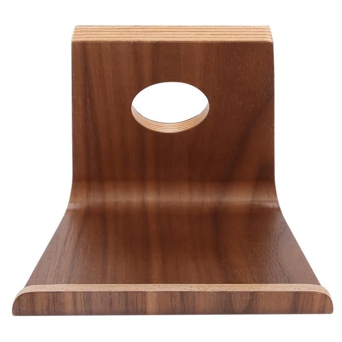 Eiffel Support en bois de support de support de téléphone portable de PC de tablette de bureau de PC Nut-Brown en bois