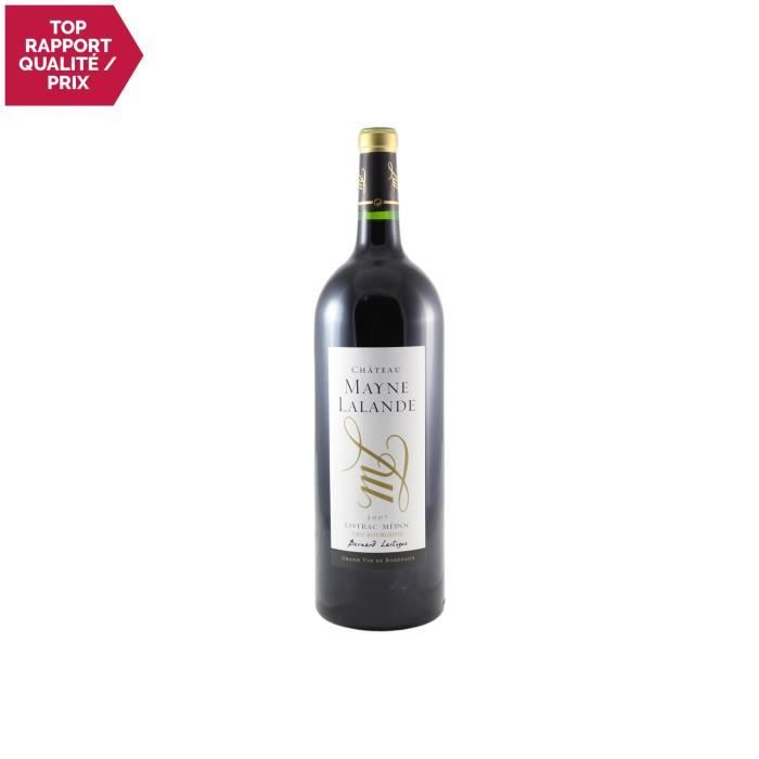 Château Mayne Lalande Cru Bourgeois MAGNUM Rouge 2007 - 150cl - Appellation AOC Listrac-Médoc - Vin Rouge de Bordeaux - Cépages
