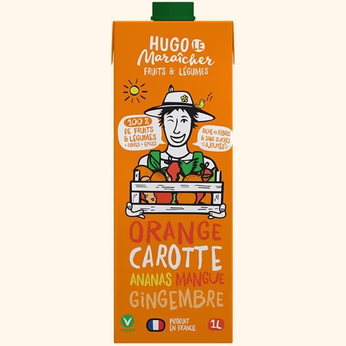 Hugo Le Maraîcher - Jus de Fruits & Légumes Orange Carotte 1L