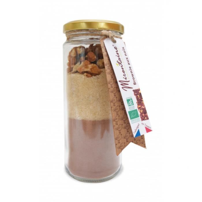 Mix pot en verre -brownie- 330g - Mirontaine