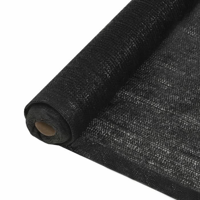 Filet brise-vue PEHD 1,5 x 10 m Noir
