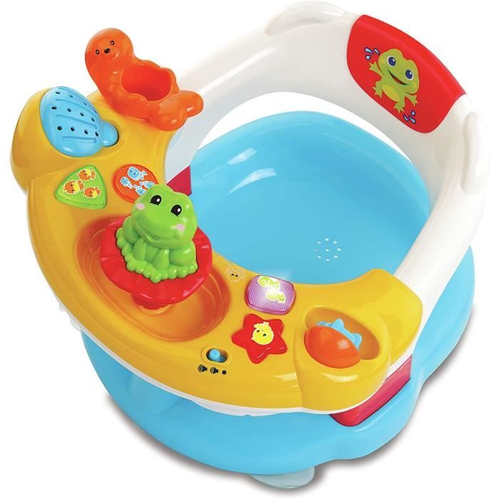 VTECH- Super Siege 2 en 1 Baby Premier Age, Jouet DE Bain, 80-515405, Multicolore - Version FR