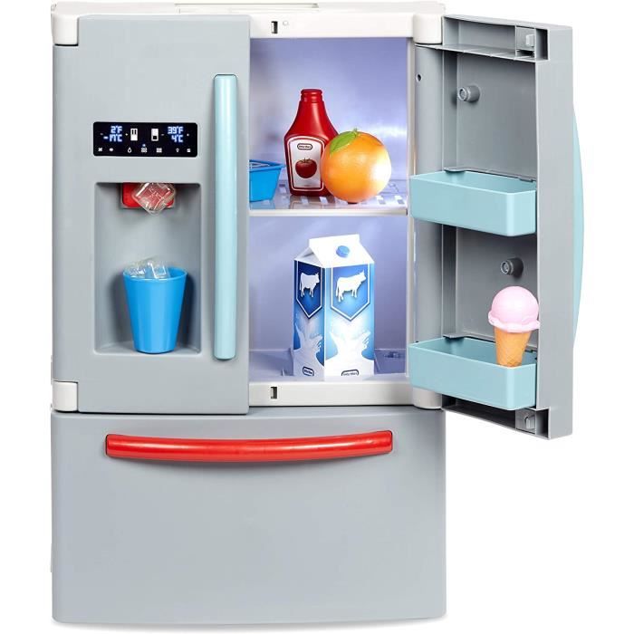 Premier Frigo - Réfrigérateur interactif & réaliste - Avec lumière & sons - Appareil ménager de simulation pour enfants