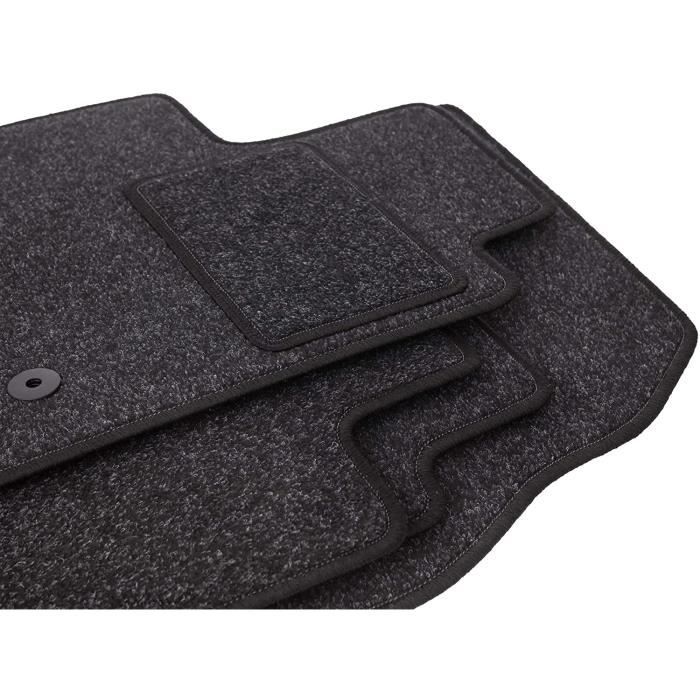 lot de 2 tapis de sol anthra en velours pour mercedes vito ii w639 fourgons (2003-2014)