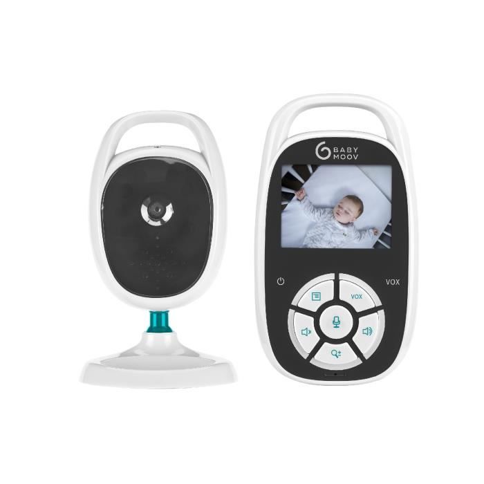 Babymoov Babyphone vidéo pour bébé YOO-See, Ecran 2,4'', Talkie-Walkie, Mode VOX, Portée 250m