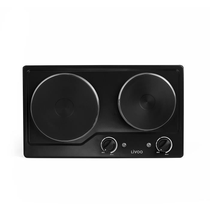 Plaque de cuisson double électrique Domoclip DOC168N Noire