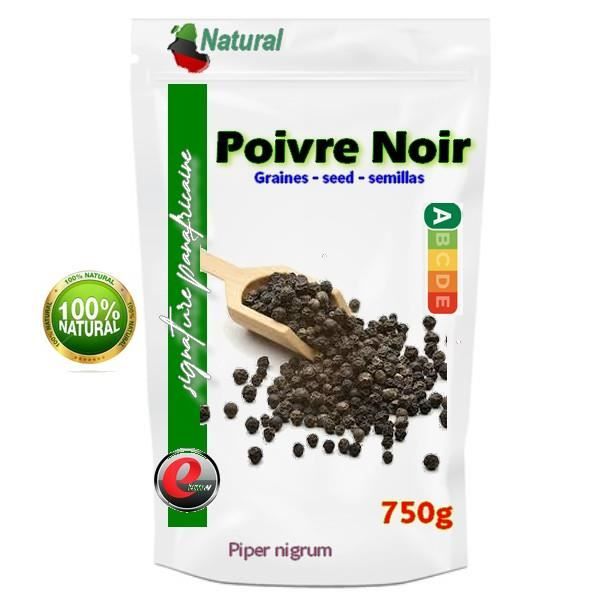 Poivre noir en grains 750g - Signature panafricaine