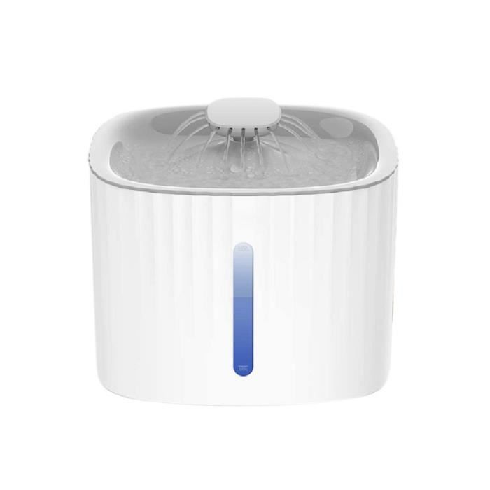 Fontaine à Eau pour Chat Chien 3L,Silencieuse Fontaine pour Chat Chien avec Veilleuse à LED,Pour Chats Chiens Oiseaux Lapins