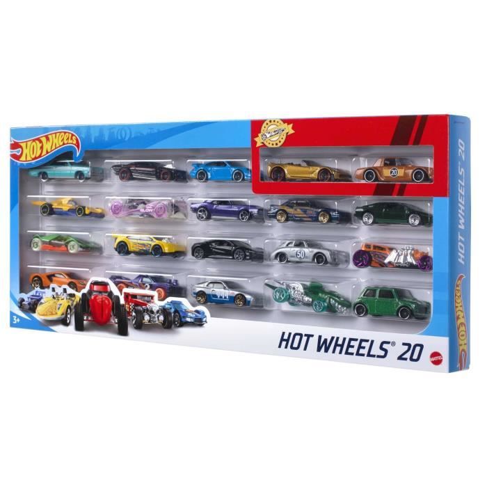 HOT WHEELS Coffret de 20 voitures (modèle aléatoire)