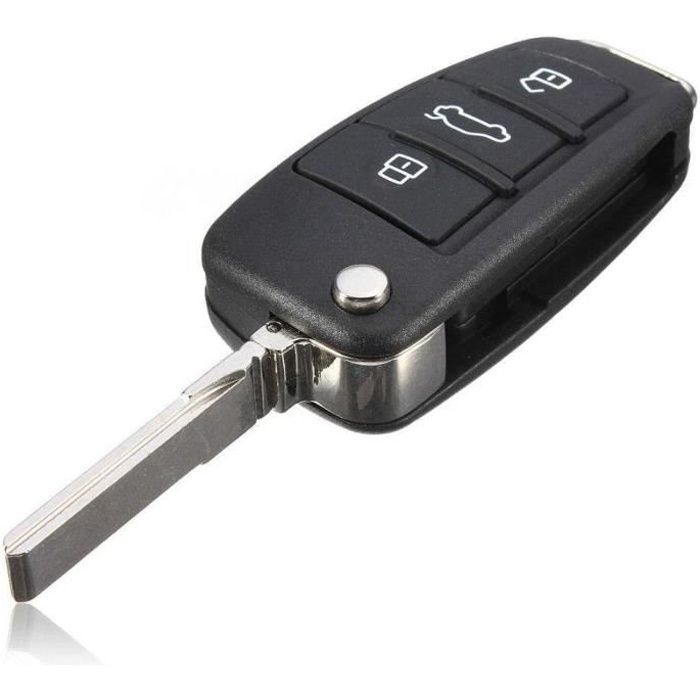 CLE PLIP AUDI A3 A4 A6 Q7 R8 RS4 RS6 S3 S4 S6 TT TTS 3 boutons COQUE @Pro-Plip