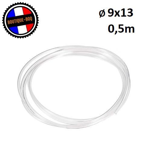 0,5 Mètre - Durite 9x13 mm - Tuyau Transparent 9 x 13 mm - Essence Carburant Carburateur / Norme Alimentaire / Aquarium