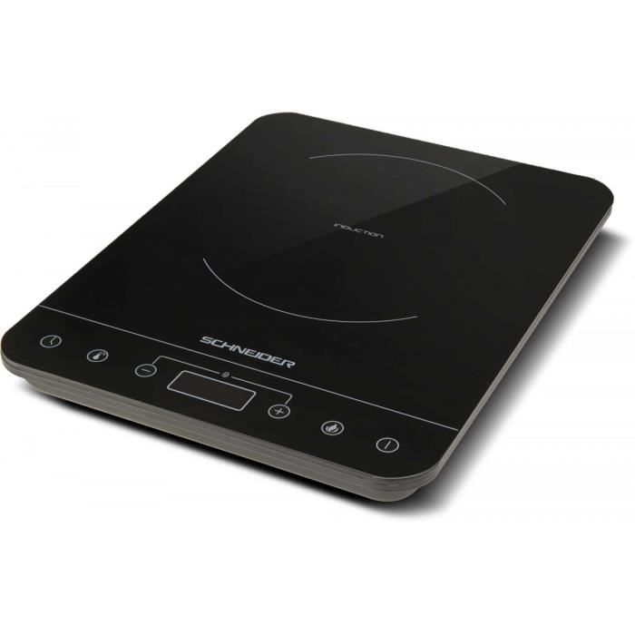 SCHNEIDER - SCIH81B - Table de cuisson - 1 Foyer - 2000 watts - Noir