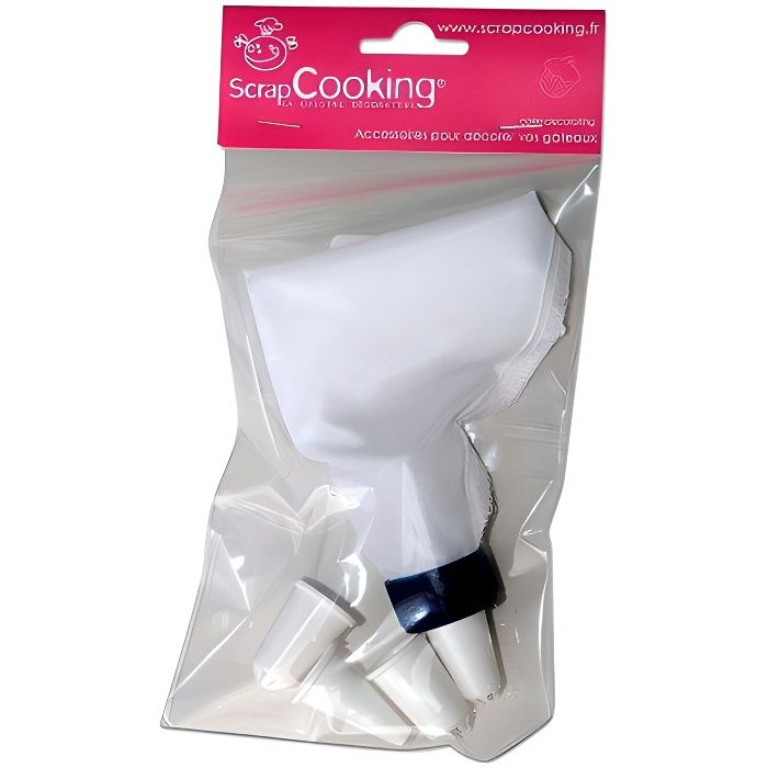 Poche à douille avec 4 douilles ScrapCooking