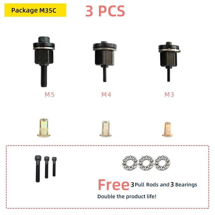 Mandrin Fileté De Rechange Pour écrou Manuel - Convient Aux Tailles