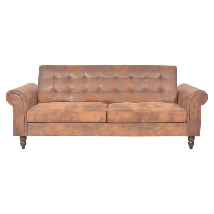 Canapé-lit - HELLOSHOP26 - Chesterfield - Convertible - 3 positions inclinables - Coussins amovibles Canapé-lit - HELLOSHOP26 - Chesterfield - Convertible - 3 positions inclinables - Coussins amovibles