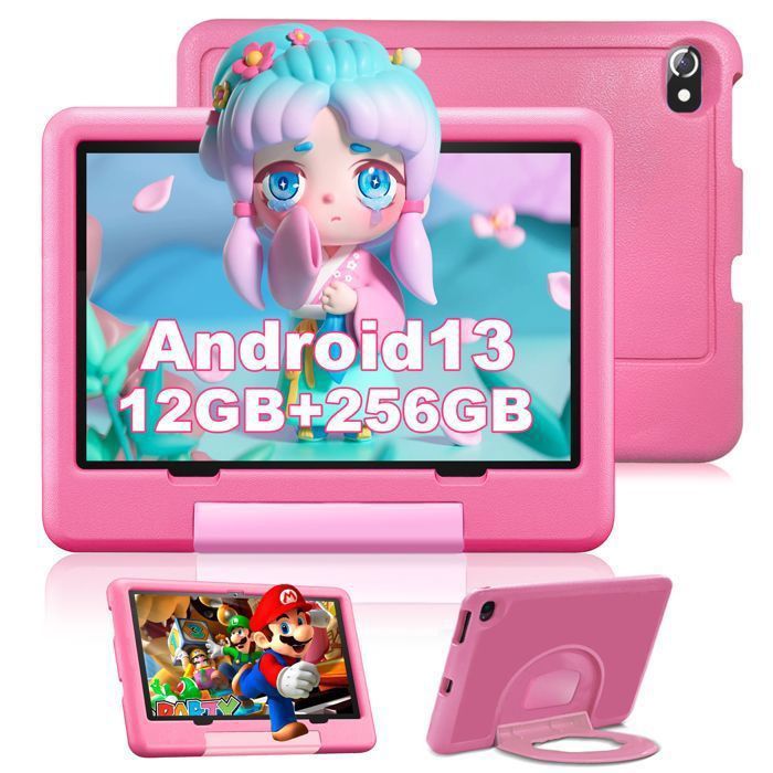Tablette Enfants – Android – 10 Pouces – 12Go RAM – 256Go ROM – Contrôle Parental