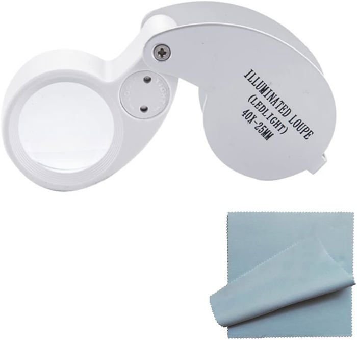 Loupe De Bijoutier Portable Multifonction – Avec Éclairage LED Et Alliage Aluminium