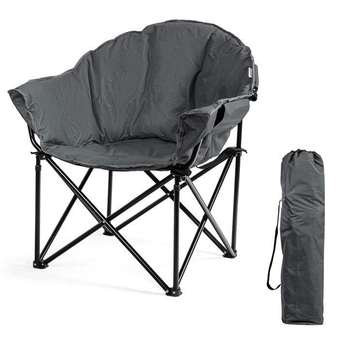 Chaise Hamac Pliante Camping Avec Repose-pieds – Dossier Réglable, Appui-tête, Porte-gobelet, Support 150 Kg, Transport Facile