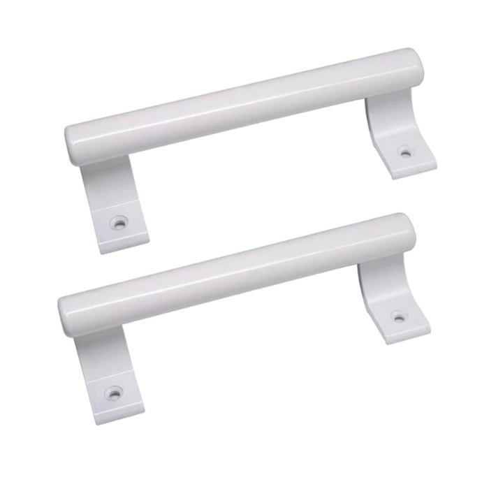 Poignées pour porte coulissante 8 en aluminium - Pack de 2 blanc antirouille