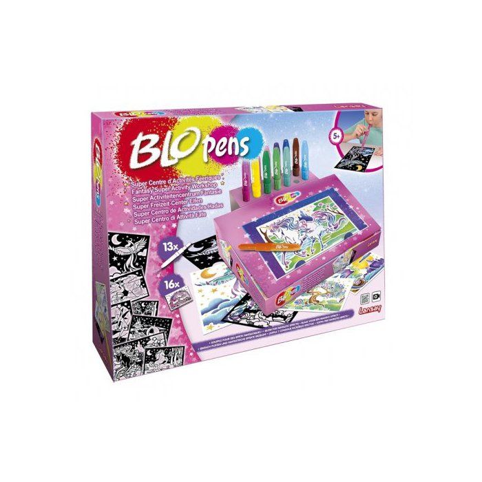 cavernedesjouets Pour blopens coffret centre d activites feeriques - dessin effet aerographe - atelier studio creatif - set jeu fille 5 ans et 1 carte cavernedesjouets Pour blopens coffret centre d activites feeriques - dessin effet aerographe - atelier studio creatif - set jeu fille 5 ans et 1 carte