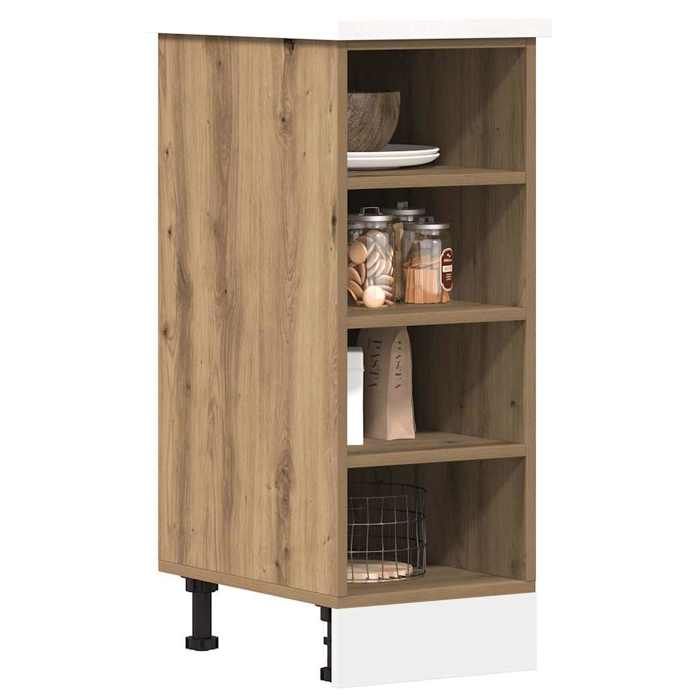 Meuble bas de cuisine - vidaXL - Riga - Chêne artisanal - 30x44 5x81 5 cm - Bois dingénierie - Capacité totale 80 kg