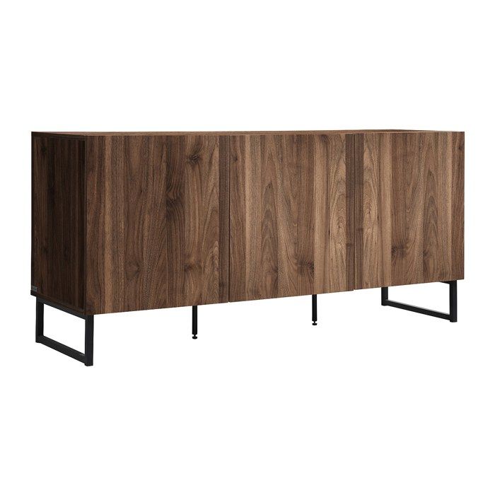 Buffet avec 3 portes - Naturel foncé - CEVANIA Buffet avec 3 portes - Naturel foncé - CEVANIA